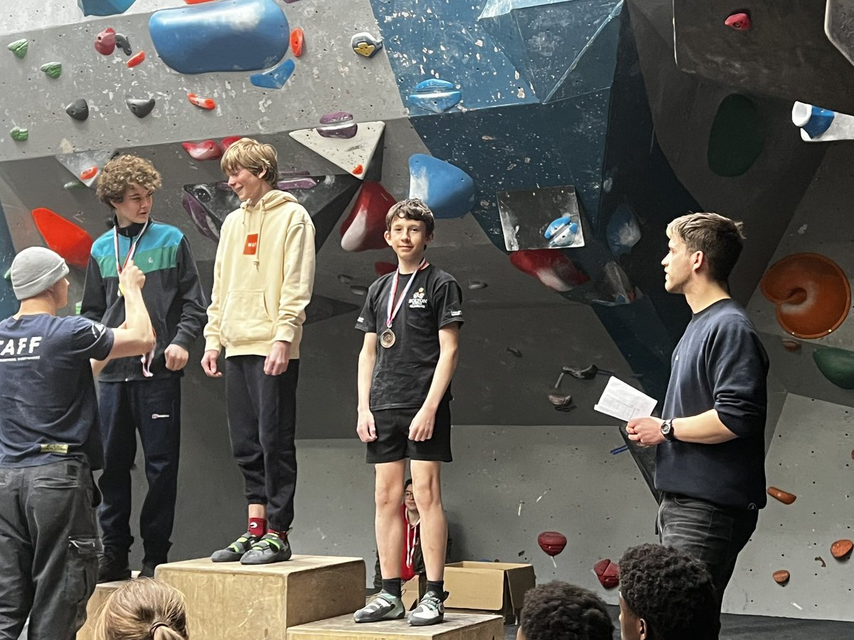BSBDOutdoors's tweet photo. @BoltonSch boys division pupils put in a superb effort at the 9th Annual Greater Manchester Schools climbing competition with some excellent results for Y9 Jenson 🥉 Y11 Zayd 🥉 &amp; Y11 Cyrus 🥇 Congratulations also goes to @BSGDOutdoors for their fantastic results https://t.co/8uKpu6yry4