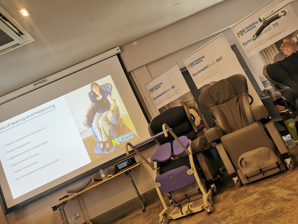 Helping Hand / Symmetrikit Clinical Seating &amp; Sleep Roadshow. 
"Proximal stability for distal mobility" 
#OT #CPD