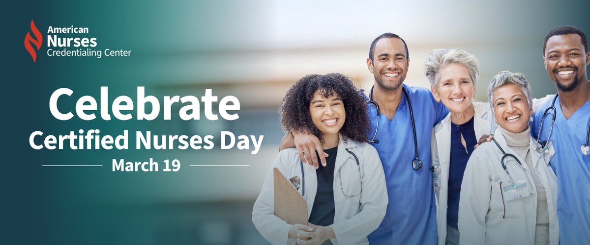 ANANursingWorld's tweet photo. π’ Organizations, how are you celebrating #CertifiedNursesDay? Give a shoutout to your certified nurses and tag us to celebrate your team. And if you're an #ANCCcertified nurse, show us your pride and tag us on social. https://t.co/baMIJY65Bt