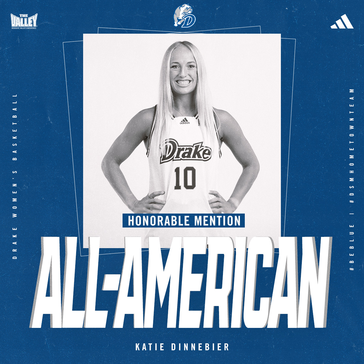 Drake Women's Hoops (@drakewbb) on Twitter photo ๐๐จ-๐๐ญ-๐๐ฅ๐ฅ ๐๐ข๐ง๐ง๐๐๐ข๐๐ซ
Senior <a href="/katiedinnebier/">katie dinnebier</a> has been named an All-America Honorable Mention by <a href="/USBWA/">U.S. Basketball Writers Association</a> and <a href="/AP/">The Associated Press</a> โผ๏ธ๐
๐๐ฐโก๏ธ bit.ly/42fLGtx
#BeBlue | #DSMHometownTeam ๐๐จ-๐๐ญ-๐๐ฅ๐ฅ ๐๐ข๐ง๐ง๐๐๐ข๐๐ซ
Senior <a href="/katiedinnebier/">katie dinnebier</a> has been named an All-America Honorable Mention by <a href="/USBWA/">U.S. Basketball Writers Association</a> and <a href="/AP/">The Associated Press</a> โผ๏ธ๐
๐๐ฐโก๏ธ bit.ly/42fLGtx
#BeBlue | #DSMHometownTeam