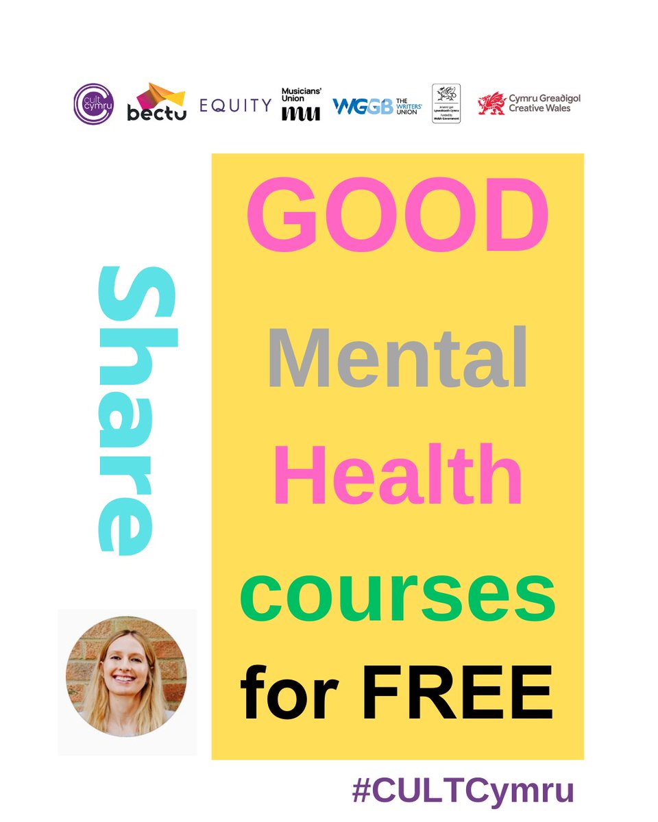 Dai Lingual (@dailingual) on Twitter photo Thursday 27/3/25 sees the start of <a href="/cult_cymru/">CULT Cymru</a> 's #MentalHealth March season w/ <a href="/6ftfrom/">6ft From The Spotlight</a> :
MANAGING IN THE CREATIVE INDUSTRIES
A course created to manage stress levels in high performance environments.
For further info:
eventbrite.co.uk/e/rheoli-ir-di…
Supported by <a href="/CreativeWales/">Creative Wales</a> Thursday 27/3/25 sees the start of <a href="/cult_cymru/">CULT Cymru</a> 's #MentalHealth March season w/ <a href="/6ftfrom/">6ft From The Spotlight</a> :
MANAGING IN THE CREATIVE INDUSTRIES
A course created to manage stress levels in high performance environments.
For further info:
eventbrite.co.uk/e/rheoli-ir-di…
Supported by <a href="/CreativeWales/">Creative Wales</a>