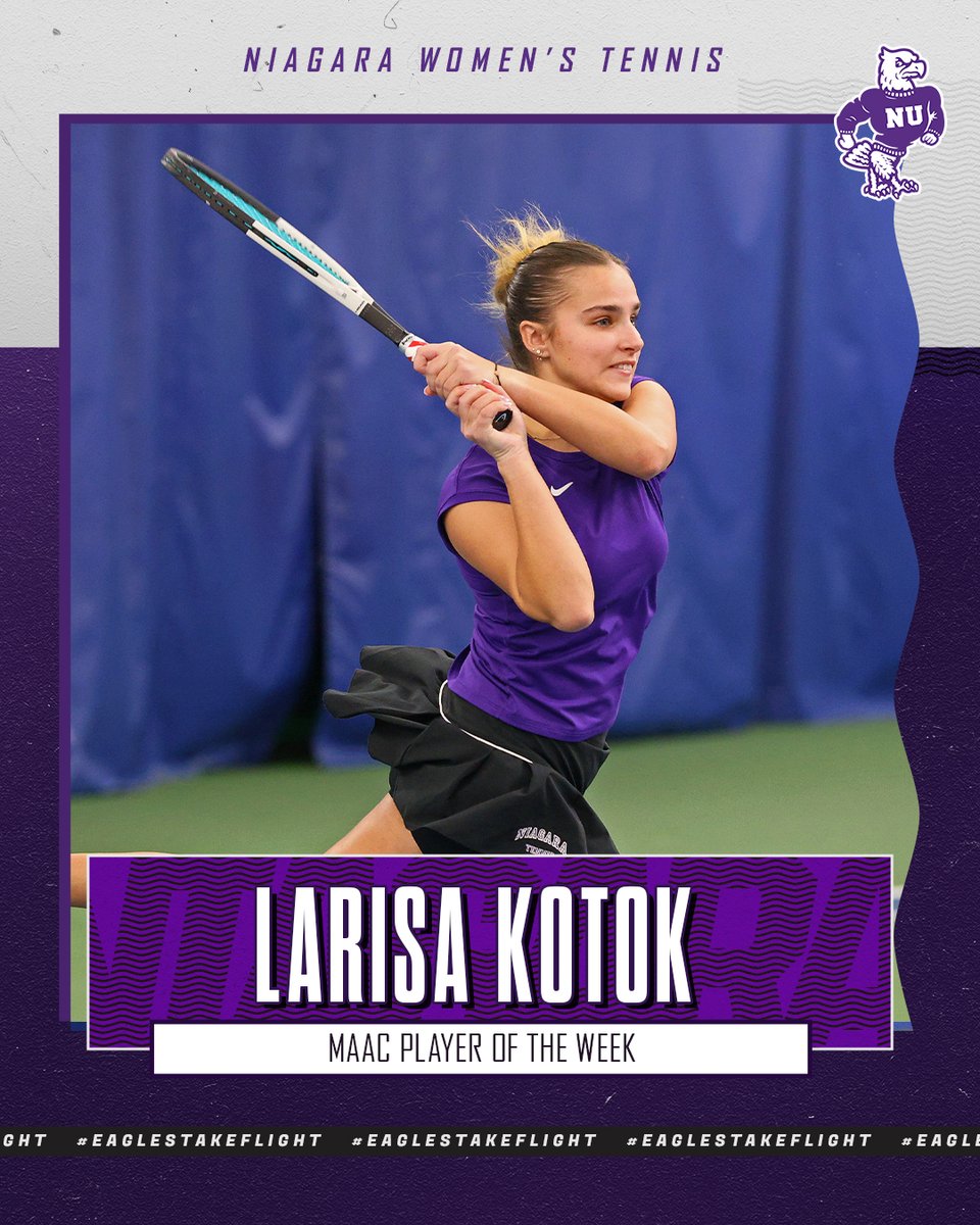 Larisa Kotok has been named #MAACTennis Player of the Week

#EaglesTakeFlight