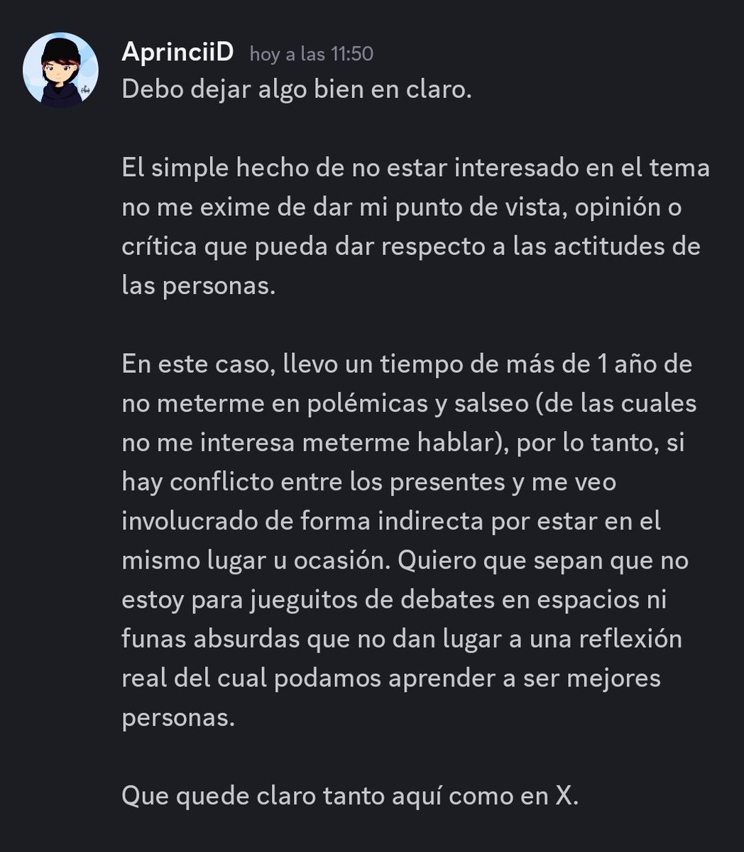 Algo para aclarar