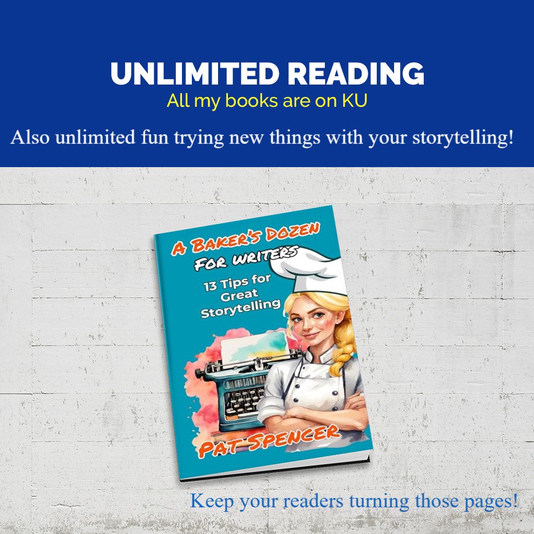 DrPatSpencer's tweet photo. @A_DiAngelo A Baker’s Dozen For Writers: 13 Tips to Great Storytelling “A delicious mix of writing hints & wisdom.” Maddie Margarita, Southern California Writers Association #WriterWednesday #WriteYourHeartOut #WritingParty #WritingPrompt #WritingPrompts #WritingRocks https://t.co/IDbaQz3sUM https://t.co/2QwPvlGvUQ