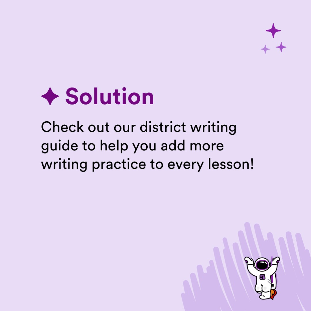 🚫 Fiction: Writing is just an ELA skill.
✅ Fact: Writing is essential across all subjects.

It’s time to rethink traditional instruction. Get our free guide to make writing a priority in every classroom ➡️ ow.ly/agjs50VkVaf