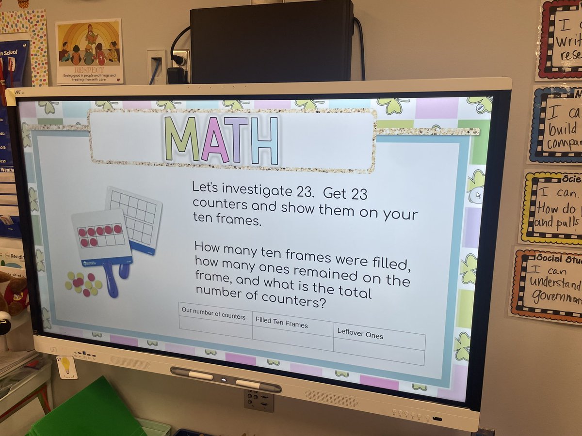 Mrs.Guajardo (@guajardo_jhe) on Twitter photo I love being able to catch misconceptions as they happen.  We had a great discussion about the number 23 and how to represent it!  Some friends filled in only one ten frame and during our discussion realized their mistake and fixed it! #hayeshawks I love being able to catch misconceptions as they happen.  We had a great discussion about the number 23 and how to represent it!  Some friends filled in only one ten frame and during our discussion realized their mistake and fixed it! #hayeshawks