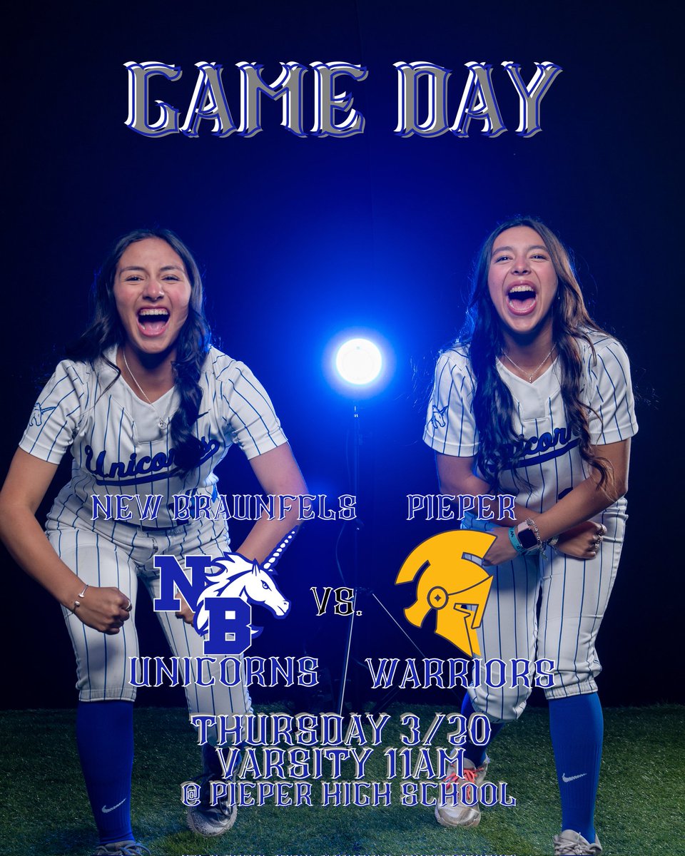Game Day Thursday 3/20  11am
@ Pieper High School