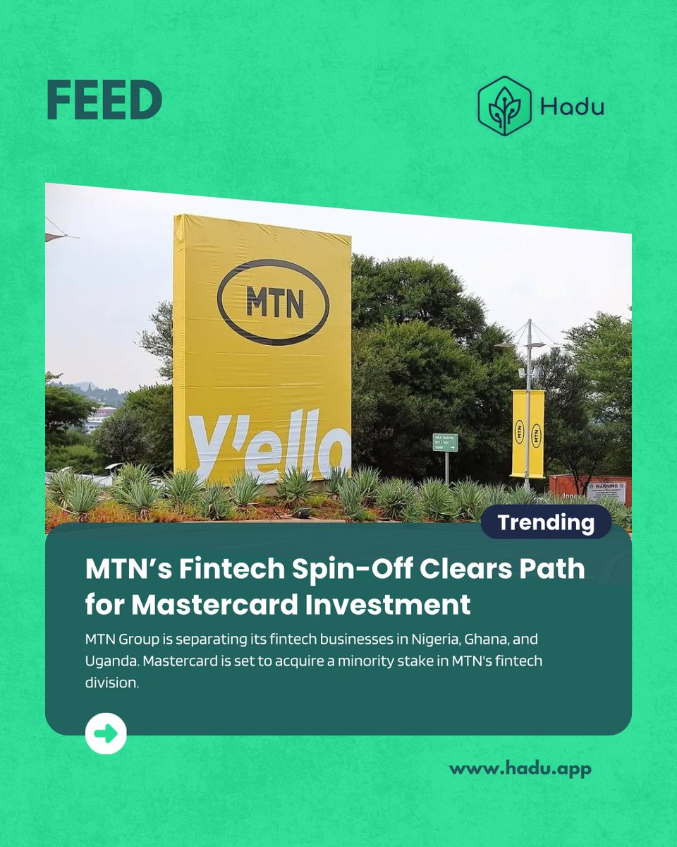 HaduApp's tweet photo. What’s trending? 

📉 Vendease, a YC-backed food supply startup, lays off 44% of its workforce as part of salary restructuring.

💳 MTN Group is spinning off its fintech arm, clearing the way for a Mastercard investment.

Big moves in business &amp; fintech! Thoughts? ⬇️ #Trending https://t.co/56OmA4vHWW