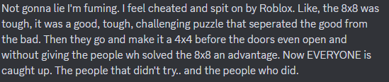 thehunterwon's tweet photo. @Roblox Genuinely can't believe you did this in your event. #roblox #thehuntmegaedition #thehunt https://t.co/Ab61vyLLDW