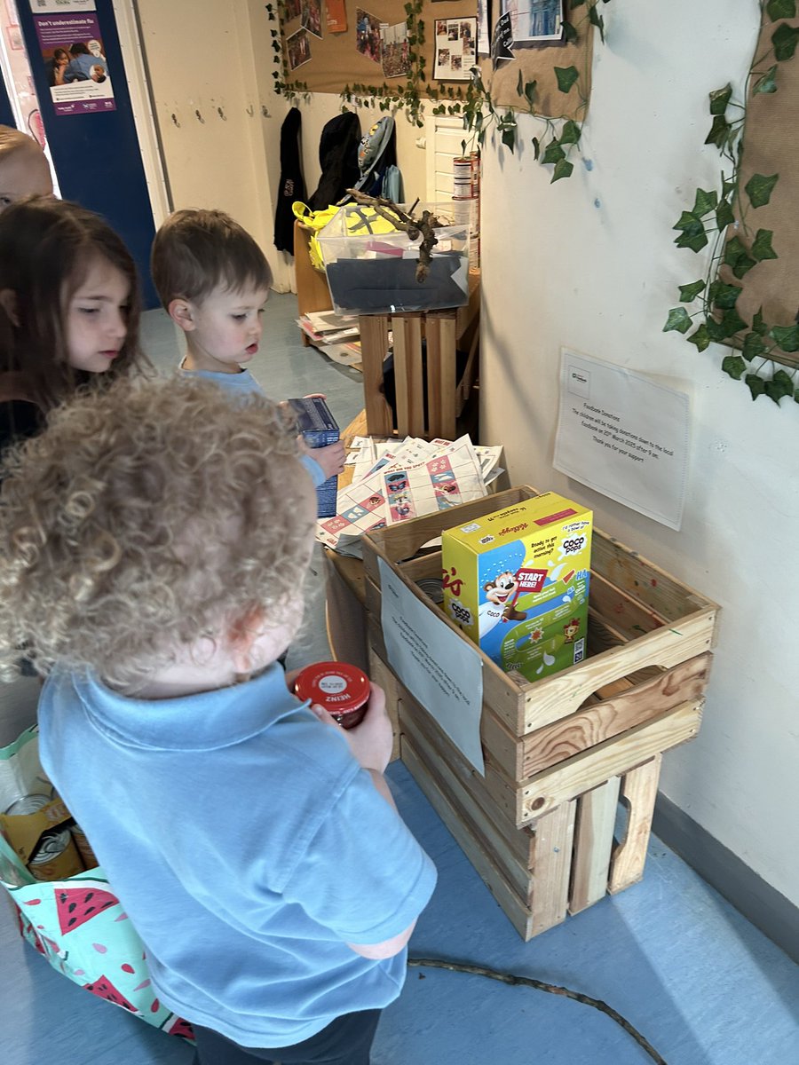 Thank you to all our families that have donated to our food bank collection for #everlastingfoodbank the children helped to pack the box ready to go