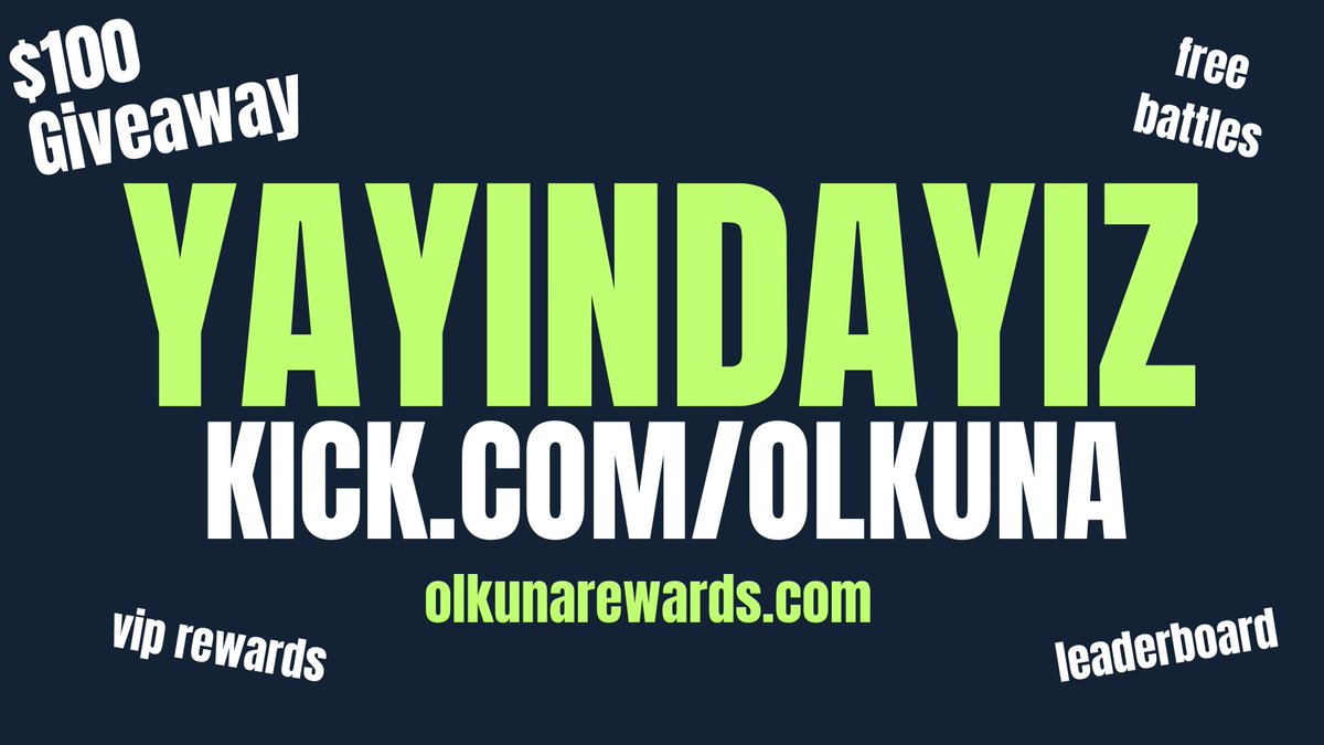 We live on kick/olkuna      

$100 Stream Giveaway Active 🥳