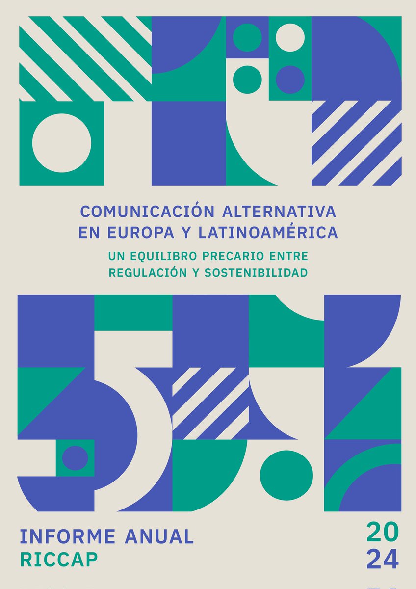 Publicamos "Comunicación alternativa en Europa y Latinoamérica. Un equilibrio precario entre regulación y sostenibilidad", que aborda el estado de los medios comunitarios, cooperativos y alternativos en España, Europa y Latinoamérica.
Descarga libre aquí riccap.org/wordpress/wp-c…