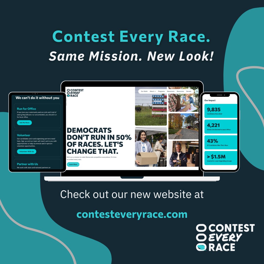 We’re putting our foot on the gas in 2025. With over 100,000 local elections this year, we’re going all-in to recruit and train Dem candidates and invest in long term organizing.

Our new website and updated branding reinforce our belief that everyone has the power to change