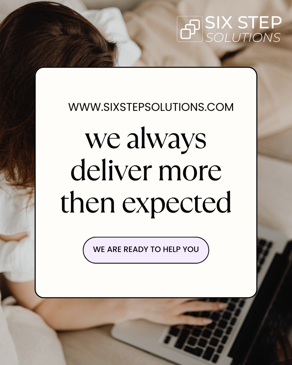 SStepsolutions's tweet photo. We always deliver more than expected! 💡 Let’s turn your ideas into reality with SixStep Solutions. 🚀 Contact us today!✨

#sixstepsolutions #wedelivermore #development #itservices #businessgrowth #clientfirstapproach #clientfirst https://t.co/QOTu22omda