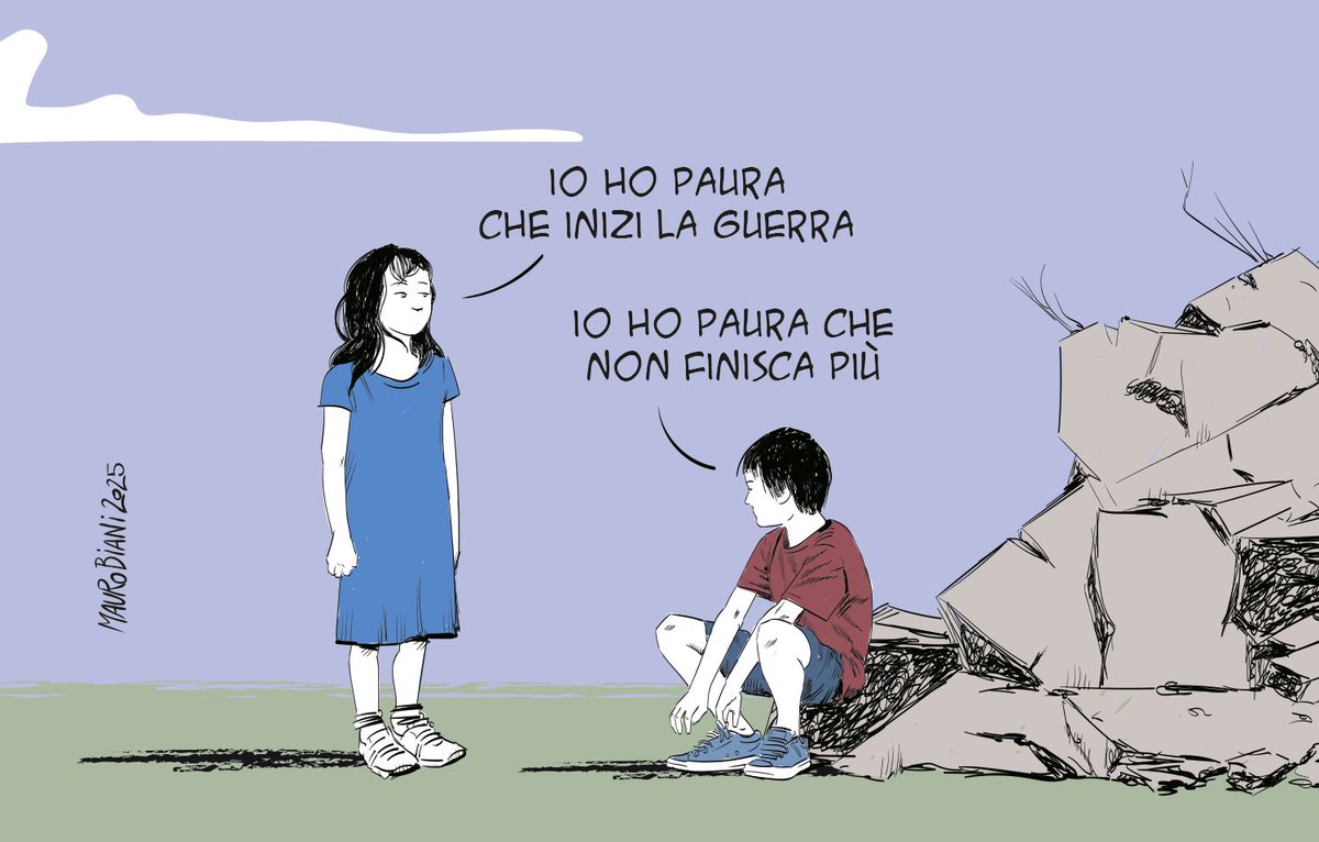 maurobiani's tweet photo. #Europa #valori #Gaza #massacri #mondo #guerra 
Paura.
Oggi su @repubblica https://t.co/n4kOvYQNyX