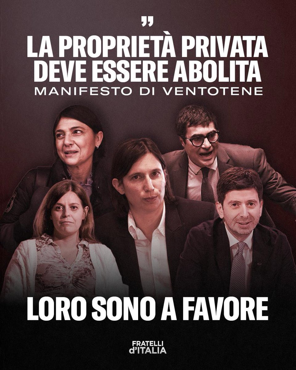 FratellidItalia's tweet image. Hanno gettato la maschera con arroganza. Adesso sappiamo chi abbiamo davanti: degli estremisti rossi.