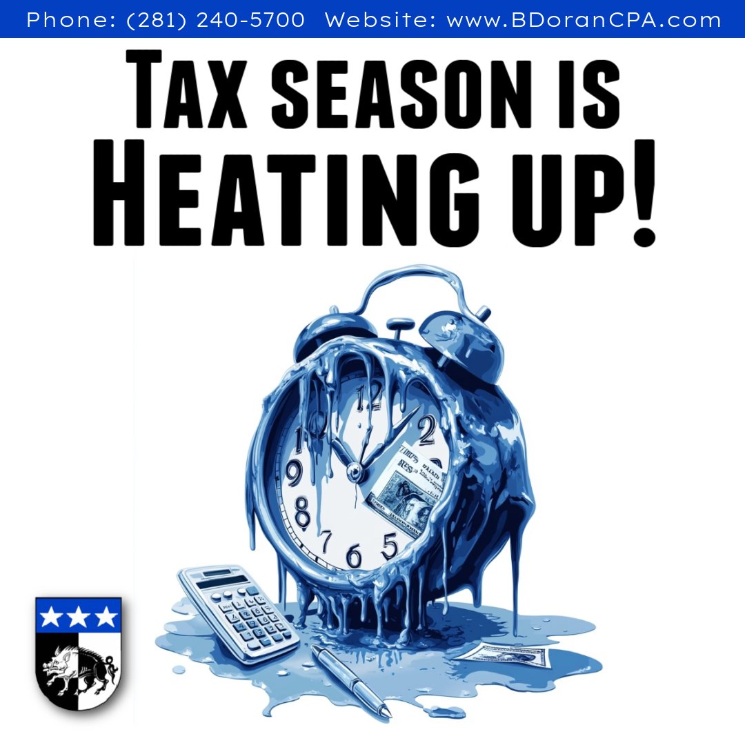BDoranCPA's tweet photo. Tax season is firing up—are you ready? 

🔥🔥🔥

#taxseason #tax #consulting #TaxPros #accounting #IRS #billing #money #trusted #reliable #honest #numbers #assets #success #liabilities #cost https://t.co/Q25tOFQo5r