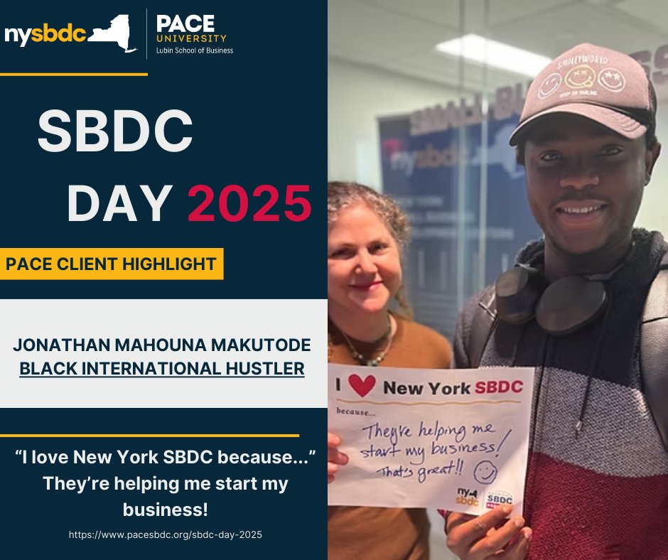 SBDC Day is here!

Today, we celebrate the impact of America’s SBDC network in helping small businesses start, grow, and thrive! Thank you to all the entrepreneurs we’ve had the pleasure of supporting.

#PaceSBDC #SmallBusinessSuccess #SBDCNetwork #PaceU #NYSBDC #SBDCDay