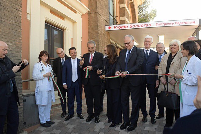 È stato inaugurato oggi il nuovo Pronto Soccorso dell’Ospedale Isola Tiberina. 

Gli interventi consentiranno di rispondere alle esigenze dei pazienti in modo sempre più tempestivo ed efficace, consolidando l’Ospedale come punto di riferimento per la sanità.