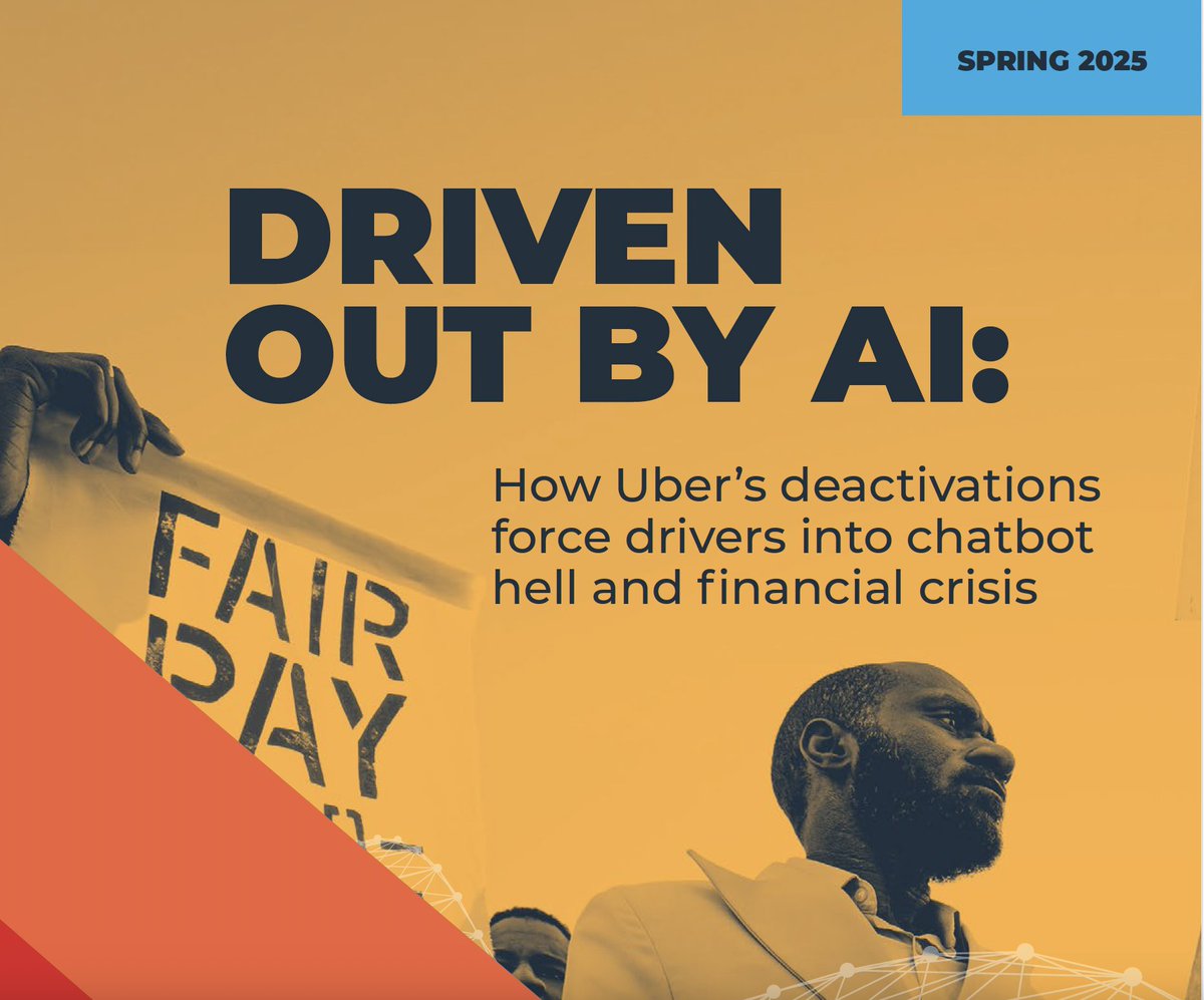 "Deactivation is not a glitch."

Read &amp; download our new report on how rideshare corporations disrupt drivers' lives through deactivation policies here. bit.ly/4hlwEa5
<a href="/gig_chicago/">Chicago Gig Alliance</a> <a href="/GigWorkersRise/">Gig Workers Rising</a> <a href="/CODriversUnited/">Colorado Independent Drivers United</a> <a href="/powerswitchact/">PowerSwitch Action (🦋 @powerswitchaction.org)</a>