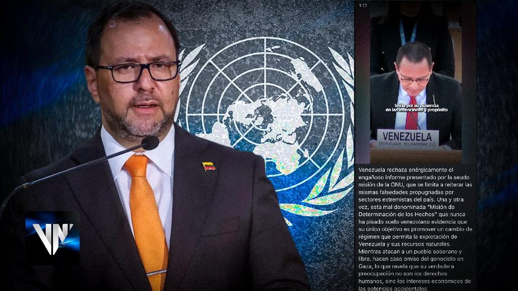 Este martes, en un video publicado por su canal de Telegram, el canciller de la República, Yván Gil, expresó el firme rechazo de Venezuela al informe presentado por la «seudo misión de la ONU». #PRELEMI