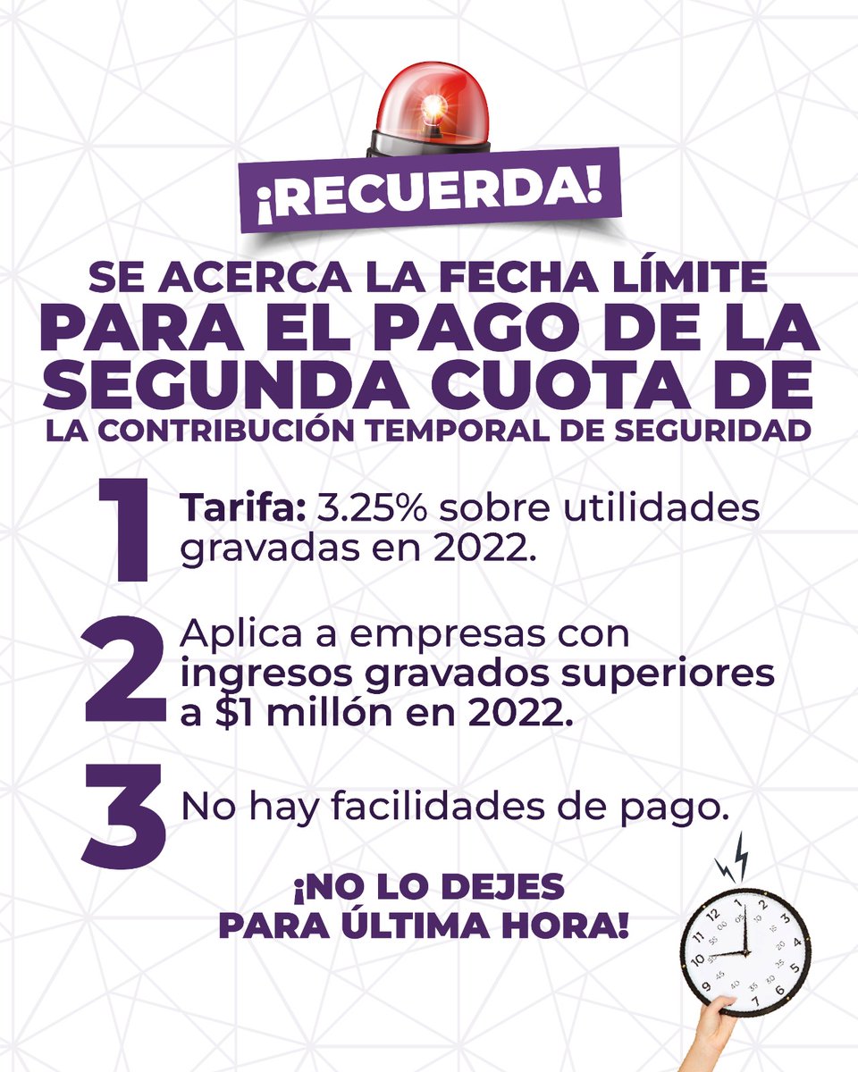 finacontri's tweet photo. 📢 FINACONTRI INFORMA 📢

🔹 Contribución Temporal de Seguridad 🔹

📌 ¡No olvides cumplir con esta obligación a tiempo! Para más información, contáctanos.

📞 0992296516
📧 fcaicedo@finacontri.com.ec

 #AsesoríaEmpresarial #ContribuciónTemporal #ObligacionesTributarias https://t.co/eSO076mP3W