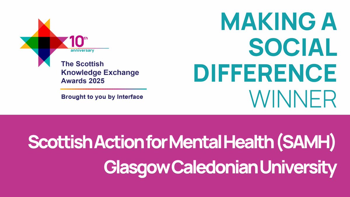 Interface (@interfaceonline) on Twitter photo 🏆💘Making a Social Difference: WINNER
Scottish Action for Mental Health (SAMH) and Glasgow Caledonian University! <a href="/SAMHtweets/">SAMH</a>, <a href="/CaledonianNews/">Glasgow Caledonian University</a>
Our first award of the night is presented by Helen Cross, Director of Research and Innovation, <a href="/ScotFundCouncil/">Scottish Funding Council</a>. #SKEAwards 🏆💘Making a Social Difference: WINNER
Scottish Action for Mental Health (SAMH) and Glasgow Caledonian University! <a href="/SAMHtweets/">SAMH</a>, <a href="/CaledonianNews/">Glasgow Caledonian University</a>
Our first award of the night is presented by Helen Cross, Director of Research and Innovation, <a href="/ScotFundCouncil/">Scottish Funding Council</a>. #SKEAwards