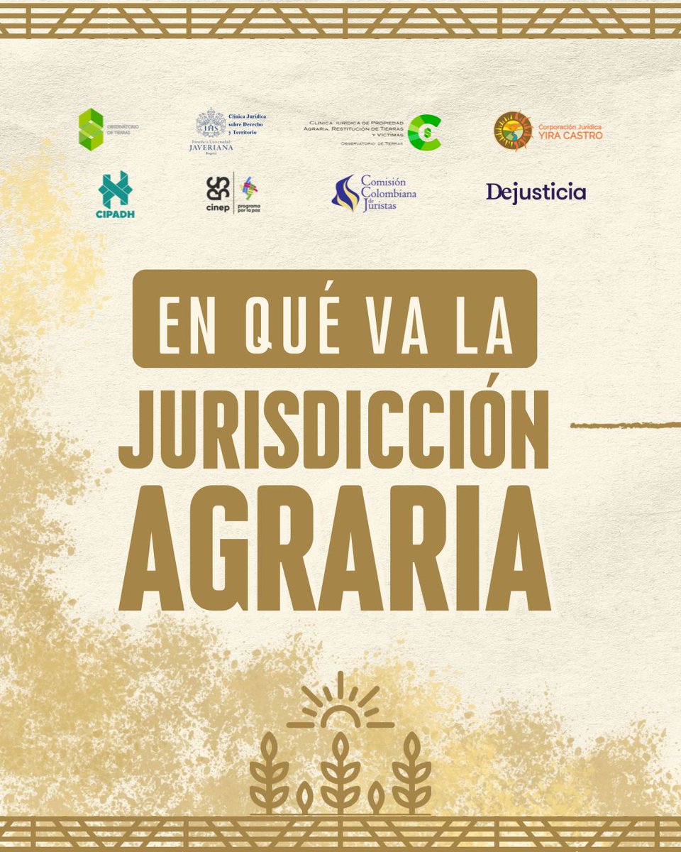 TierrasObserva's tweet photo. La implementación de la #JurisdicciónAgrariaYa no se agota con  la reforma constitucional del 2023. El país debe avanzar en su reglamentación. Aquí les contamos en qué va la Jurisdicción Agraria 👇🏾 https://t.co/4bcjQMALMu