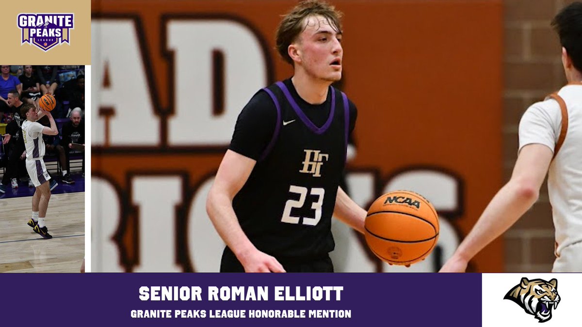 Congratulations <a href="/roman_elliott1/">Roman Elliott</a> for earning Granite Peaks All Conference HM. 🐯🏀