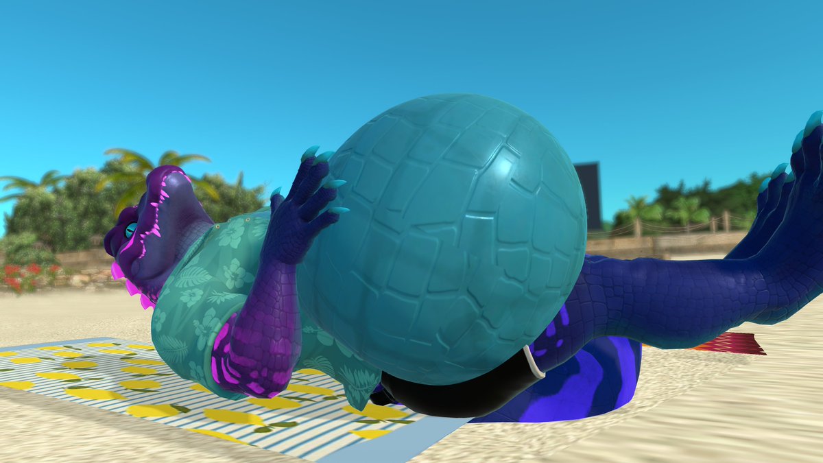 DatVampireBun's tweet photo. not many gator bellies on vrc so i did a funny #vore https://t.co/DxKQaDaUlQ