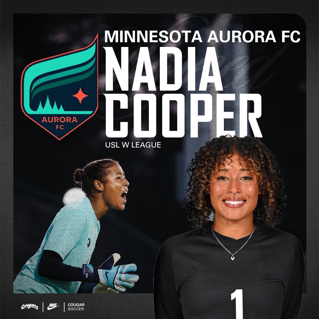 Nadia Cooper is a pro! The GK standout inks a deal with <a href="/MNAuroraFC/">Minnesota Aurora FC</a> in the <a href="/USLWLeague/">USL W League</a> 

Cooper was a four-year starter at WSU with her named throughout the record book. She becomes the second Coug to sign a pro contract this offseason. Congrats <a href="/SurprisedNadia/">Nadia Cooper</a> 

#GoCougs