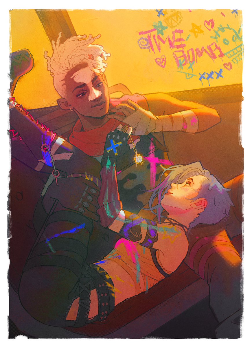 They accidentally cut the last shot of arcane, but I drew it for ya, you're welcome <3
#TimeBomb #Jinx #Ekko