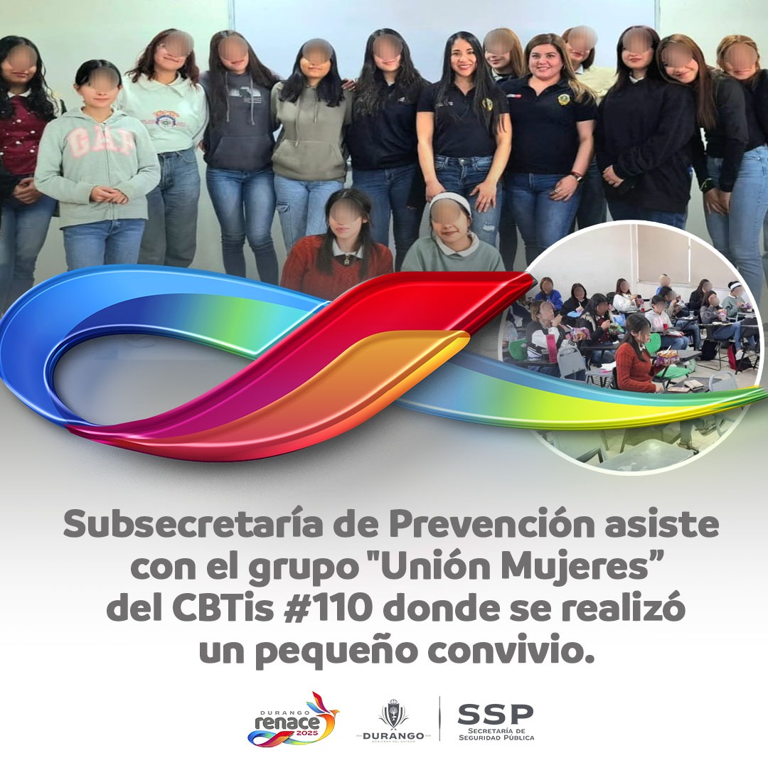 sspdgo's tweet image. #DurangoRenace Subsría de Prevención, asistió con el grupo &quot;Unión Mujeres&quot;, donde se trabajó temas relacionados con prevención de la violencia de género, concluyendo en esta fecha las actividades programadas por #SSPDgo. 
Se promocionó #ProgramaEsmeralda, 9-1-1 y 089