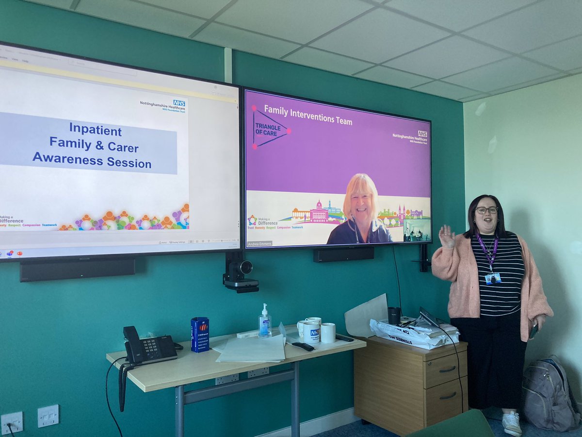 Family Interventions (@familywork123) on Twitter photo No virus can stop the Carer Awareness Training <a href="/NottsHealthcare/">Nottinghamshire Healthcare</a> <a href="/sherwoodoaksmhu/">Sherwood Oaks Hospital</a> taking place <a href="/jackie_danby/">jackie danby</a> <a href="/mmckenz11/">matthew mckenzie FRSA BEM</a> <a href="/MeridenFamily25/">Meriden Family Programme</a> <a href="/trevorclower/">Trevor Clower BEM</a> <a href="/NottsCarers/">Nottinghamshire Carers Association</a> <a href="/CarersUK/">Carers UK</a> <a href="/IEVNottsHC/">InvolveNottsHC</a> No virus can stop the Carer Awareness Training <a href="/NottsHealthcare/">Nottinghamshire Healthcare</a> <a href="/sherwoodoaksmhu/">Sherwood Oaks Hospital</a> taking place <a href="/jackie_danby/">jackie danby</a> <a href="/mmckenz11/">matthew mckenzie FRSA BEM</a> <a href="/MeridenFamily25/">Meriden Family Programme</a> <a href="/trevorclower/">Trevor Clower BEM</a> <a href="/NottsCarers/">Nottinghamshire Carers Association</a> <a href="/CarersUK/">Carers UK</a> <a href="/IEVNottsHC/">InvolveNottsHC</a>