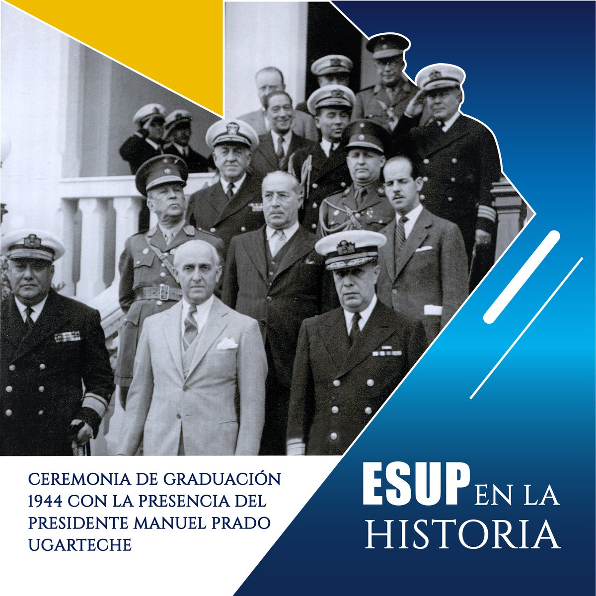 Durante el gobierno del ingeniero y doctor Manuel Prado y Ugarteche, el Ministro de Marina, Contralmirante Federico Díaz Dulanto restableció  las actividades académicas de la Escuela Superior de Guerra Naval el 10 de marzo de 1944.