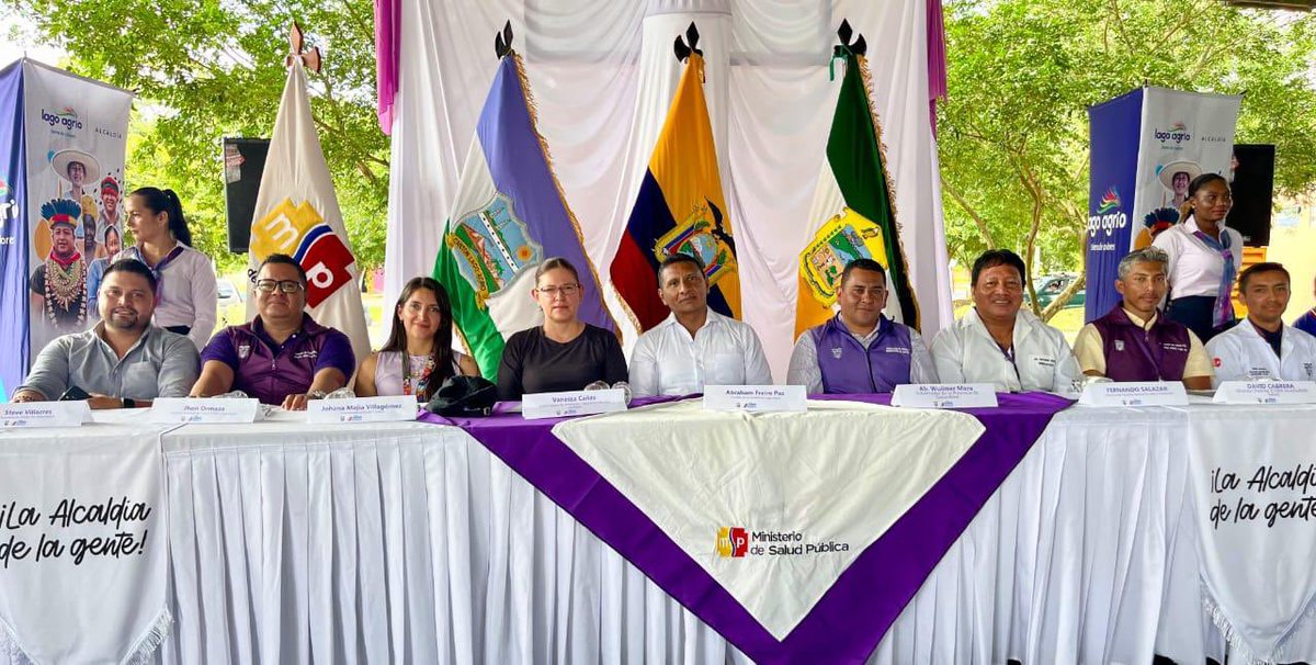 Salud_Ec's tweet photo. #Sucumbios | Participamos del lanzamiento de la Minga Nacional "Todos Contra el Dengue". 

El MSP trabaja para reducir la transmisión del Dengue incluyendo como medidas: la eliminación de criaderos de mosquitos, fumigación localizada y el uso de larvicidas. 
#MSPEnTerritorio https://t.co/nmNZrW10Wf