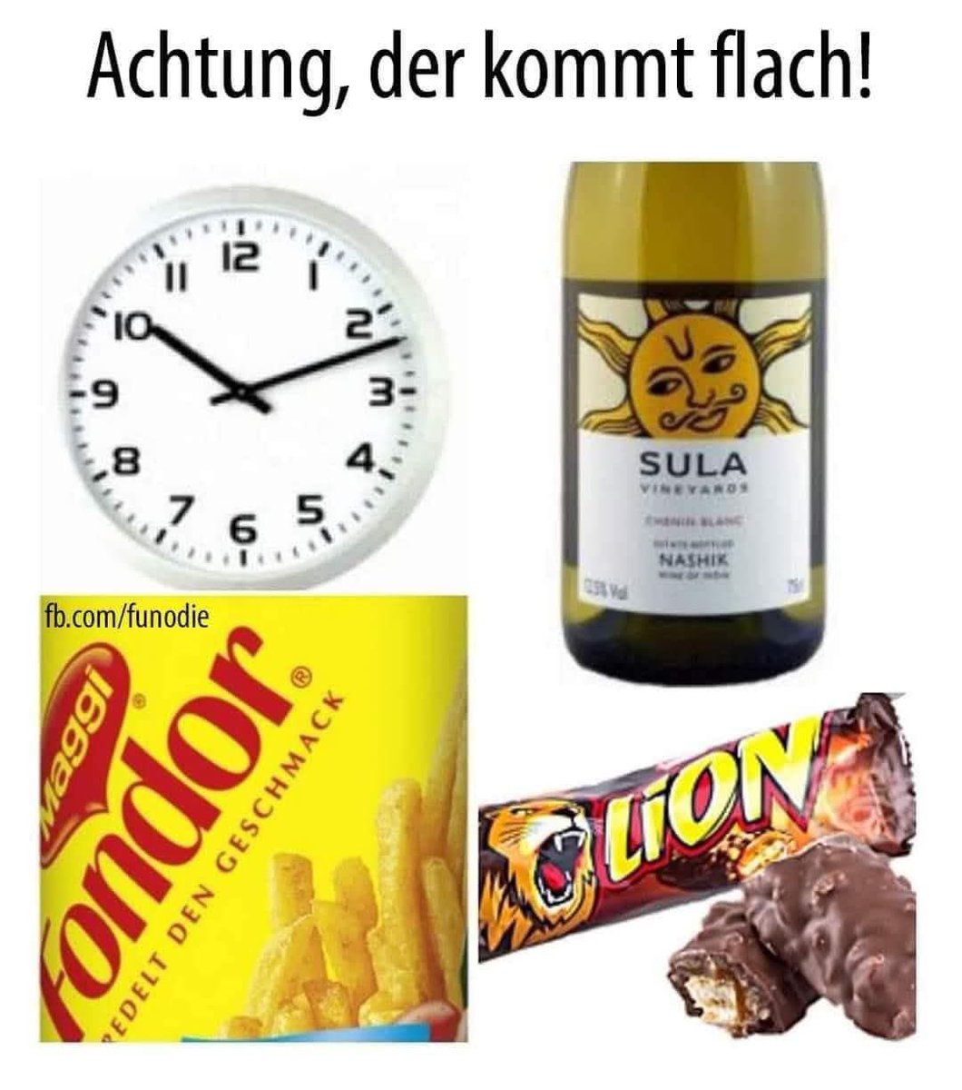 Okay, zugegeben. Der kommt flach 😅