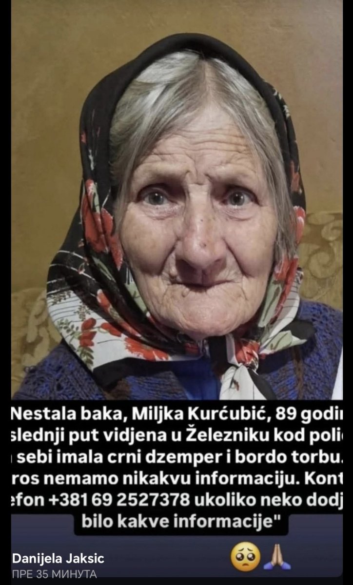 Draganjelenkov1's tweet photo. Molim RT ‼️ https://t.co/KTprVWzSQm