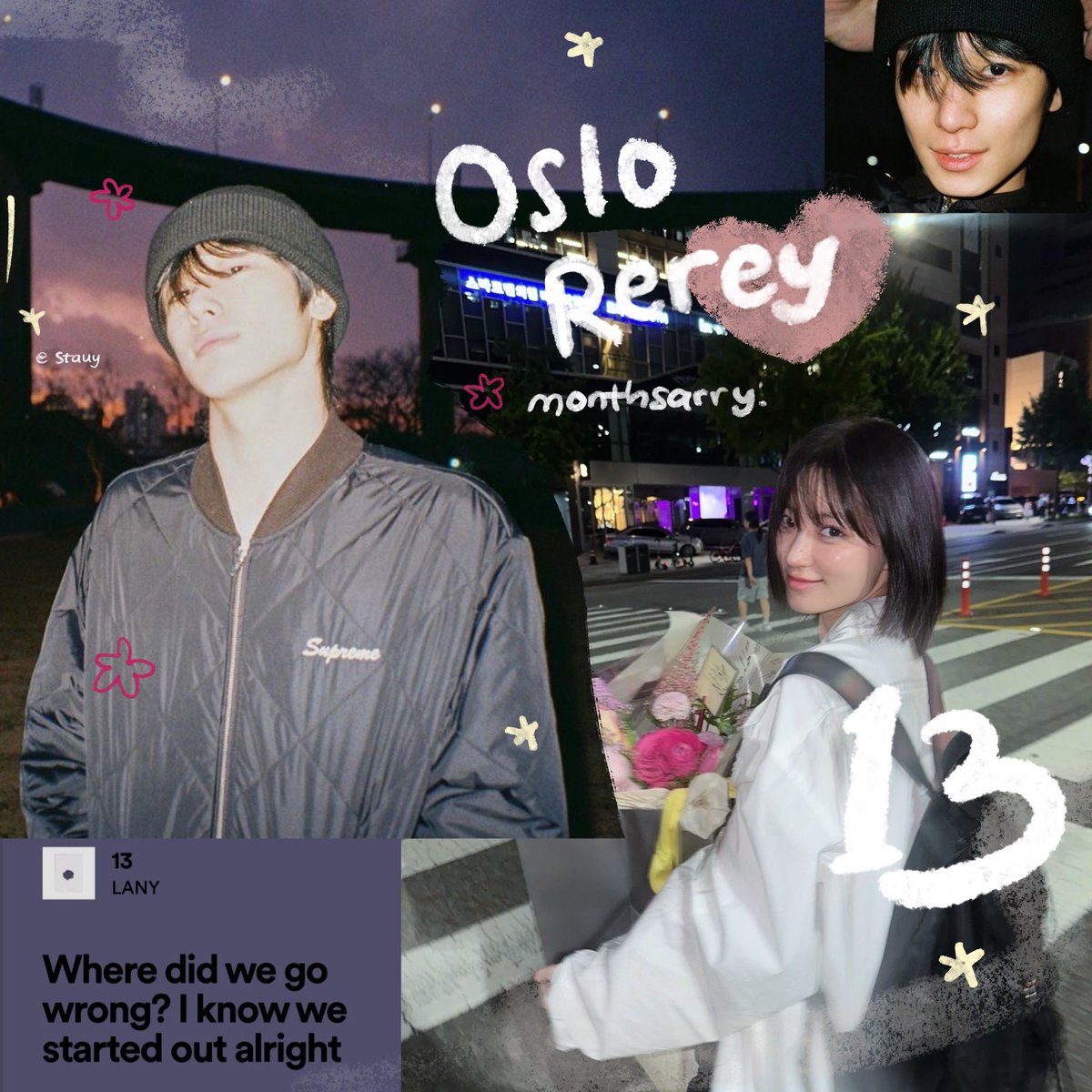 happy mensiversary for <a href="/freudoian/">oslo</a> <a href="/nwine/">َ</a>. may your journey together always be surrounded by happiness, happy laughter, and warmth together. always together in various situations and hand in hand #13 🎆