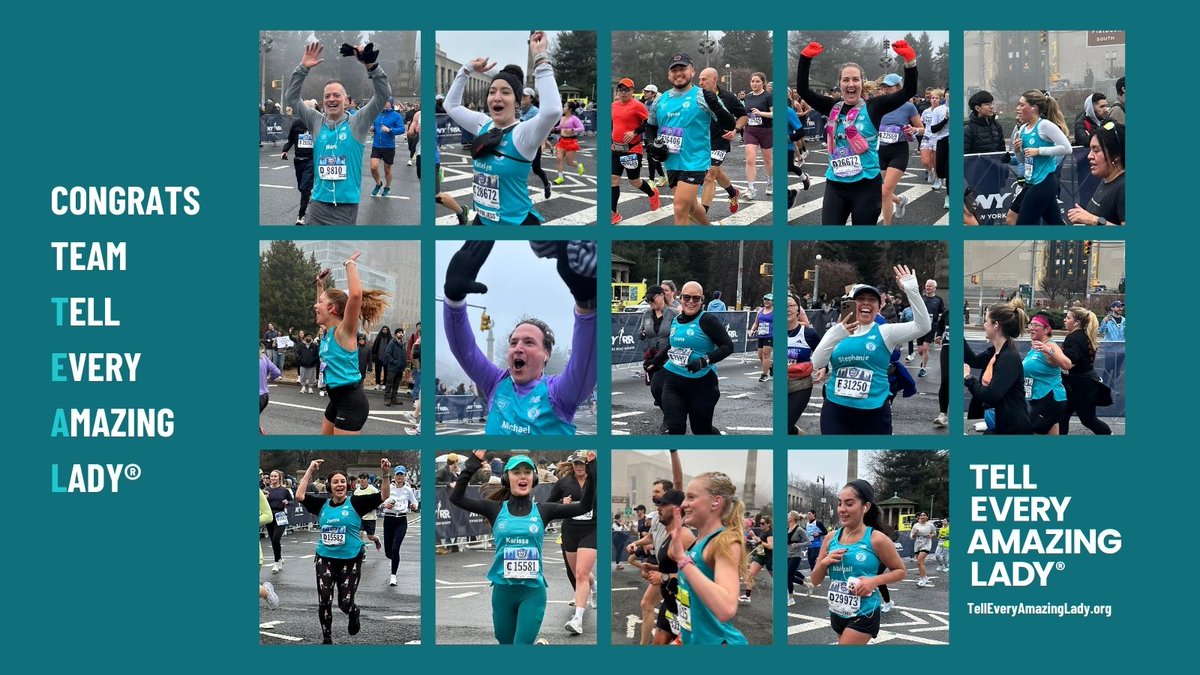 Tell Every Amazing Lady® had 15 amazing runners in the 2025 United Airlines Half Marathon. Together they raised over $40,000 for the foundation. Congratulations Abigail, Alicia, Byron, Clare, Dominique, Ivana, Jim, Jamie, Karissa, Katelyn, Marc, Michael, Milena, and Stephanie.