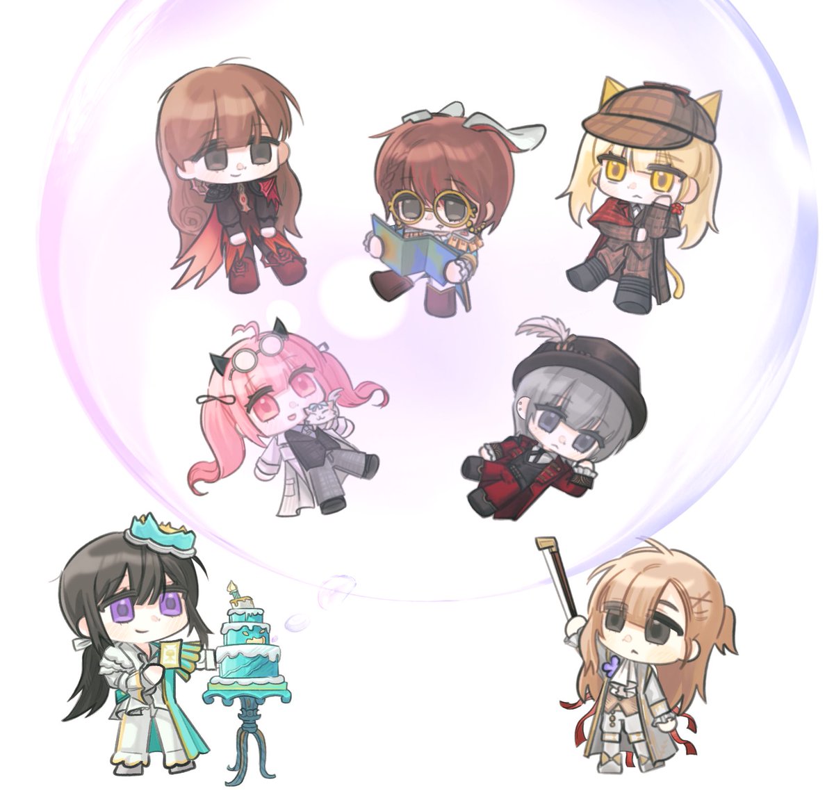 빡커팟 트친들이랑 오너캐로 넣은 커미션
너무귀엽잖아😍😍

cm. 골무유기님