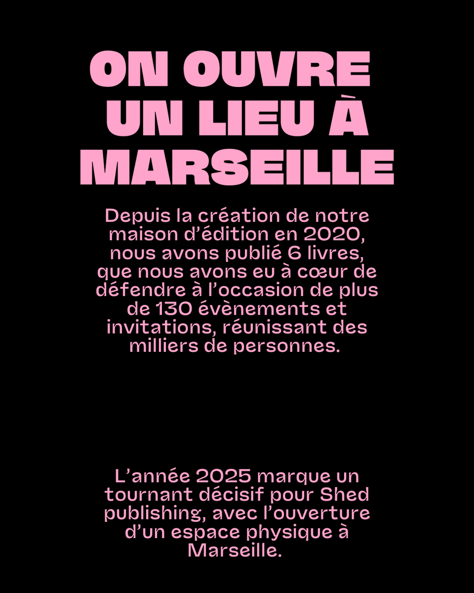 Hello, nous avons une grande et belle nouvelle à vous annoncer : nous ouvrons un lieu à Marseille ! Un lieu rassemblant une salle de lecture, des archives et qui sera l’espace d’ateliers, d’expositions, de résidences, projections et de rencontres.
