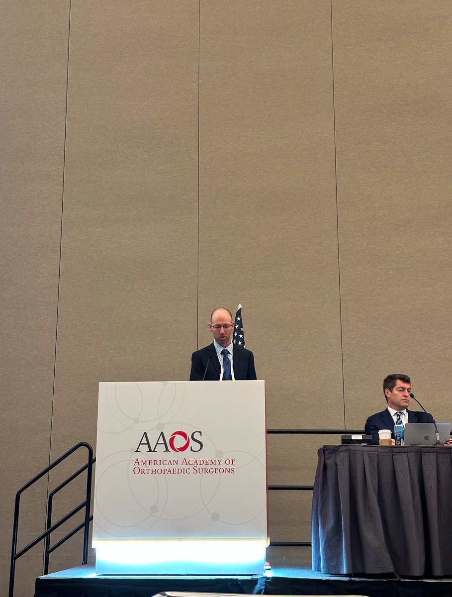 Pediatric Orthopaedics Fellow, Dr. David Segal gave a podium presentation last week <a href="/AAOS1/">AAOS</a> on Dr. <a href="/shital_parikh/">Shital Parikh</a>’s JUPITER project: Comparison Between Performance of Disease-Specific and Region Specific PROMs for Patellar Instability in an Adolescent Population

#AAOS2025