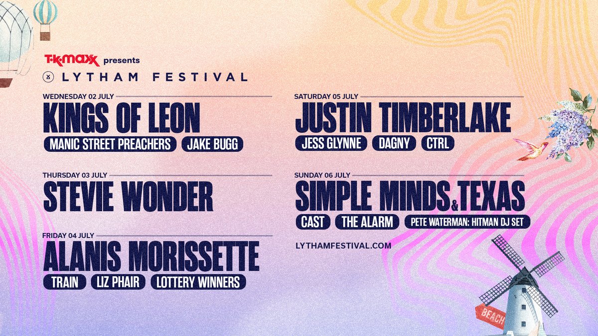 Stevie Wonder will open his Love, Light &amp; Song UK Tour with an exclusive outdoor headline show at <a href="/TKMaxx_UK/">TK Maxx</a> presents Lytham Festival 2025. 
Tickets on sale 10am Friday: LythamFestival.com 
Sign up for presale access: CuffeandTaylor.com/register