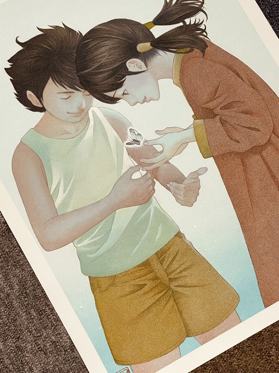 コナン「僕たちの未来少年コナン展のためのイラスト完成。きたがわ版コナンとラナである。めっ」|きたがわ翔のイラスト