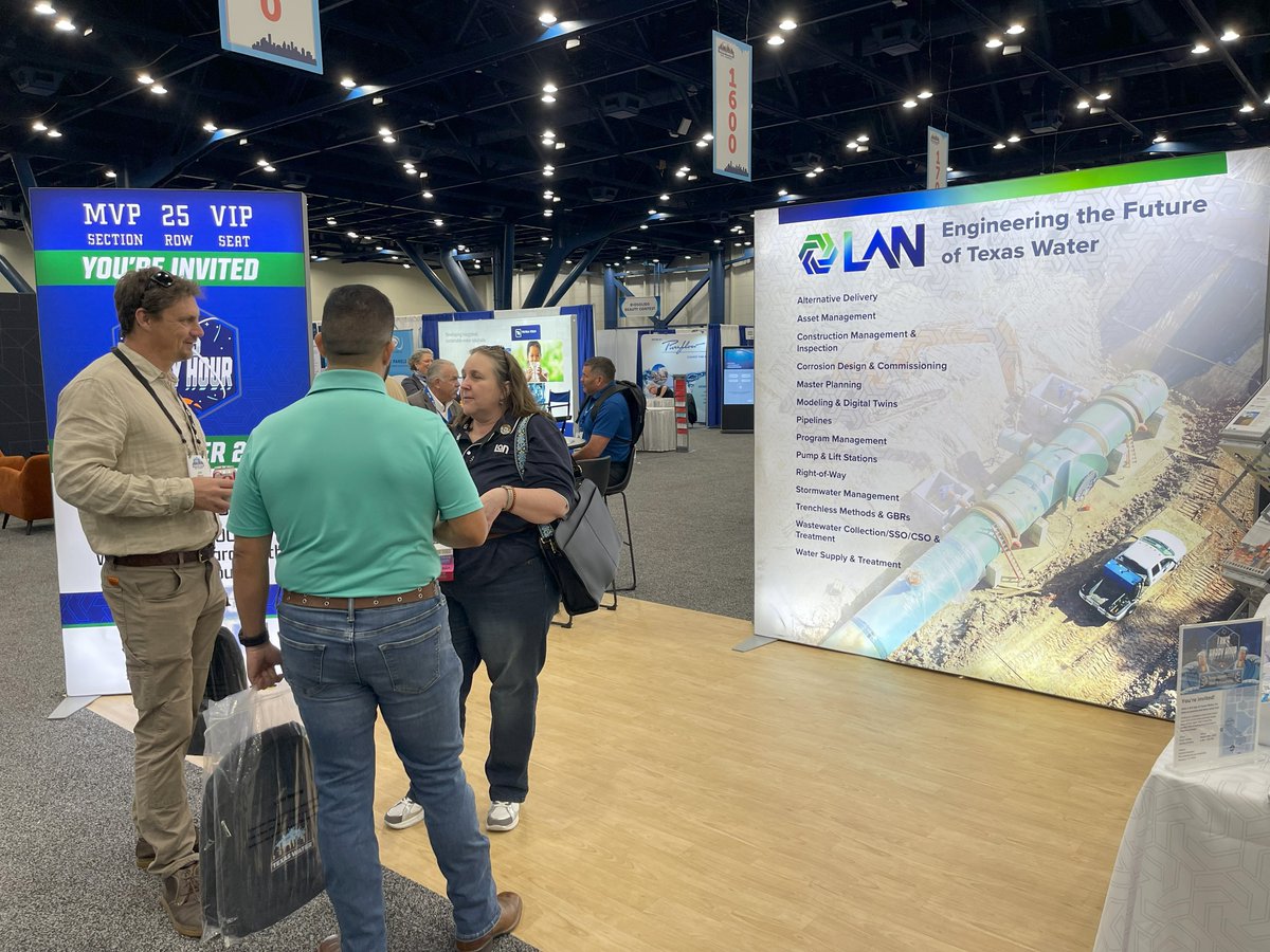 We’re at Texas Water 2025! 💧 Stop by Booth 1514 to talk to our experts and learn how we’re helping communities with innovative water solutions. 

See you there! #TexasWater2025