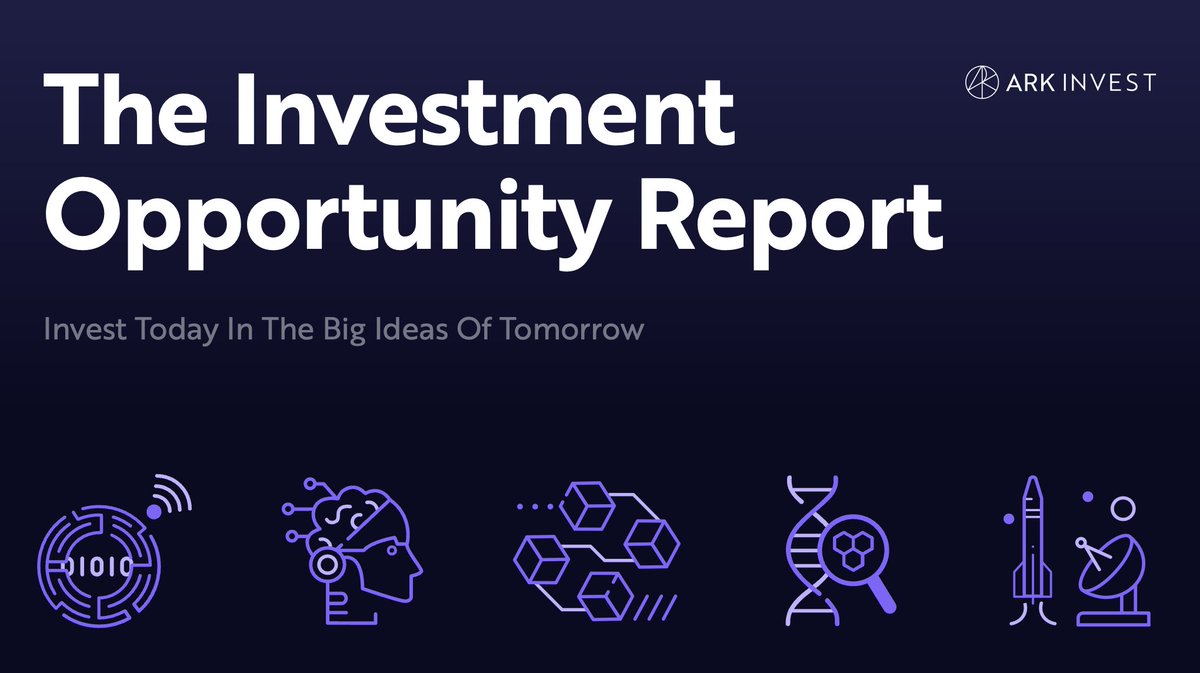 ARK Funds (@ark_funds) on Twitter photo You’ve probably heard of <a href="/ARKInvest/">ARK Invest</a>’s "Big Ideas." Now, get ready for "The Investment Opportunity Report,” a playbook tying our research to what we believe are the biggest opportunities in disruptive innovation.
5 investable themes. 1 report. Exponential potential.
Coming Soon! You’ve probably heard of <a href="/ARKInvest/">ARK Invest</a>’s "Big Ideas." Now, get ready for "The Investment Opportunity Report,” a playbook tying our research to what we believe are the biggest opportunities in disruptive innovation.
5 investable themes. 1 report. Exponential potential.
Coming Soon!