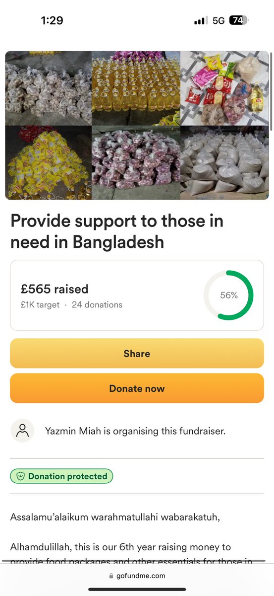 let’s continue to push in’shaa’allah, may allah swt reward you

gofund.me/b6f96237