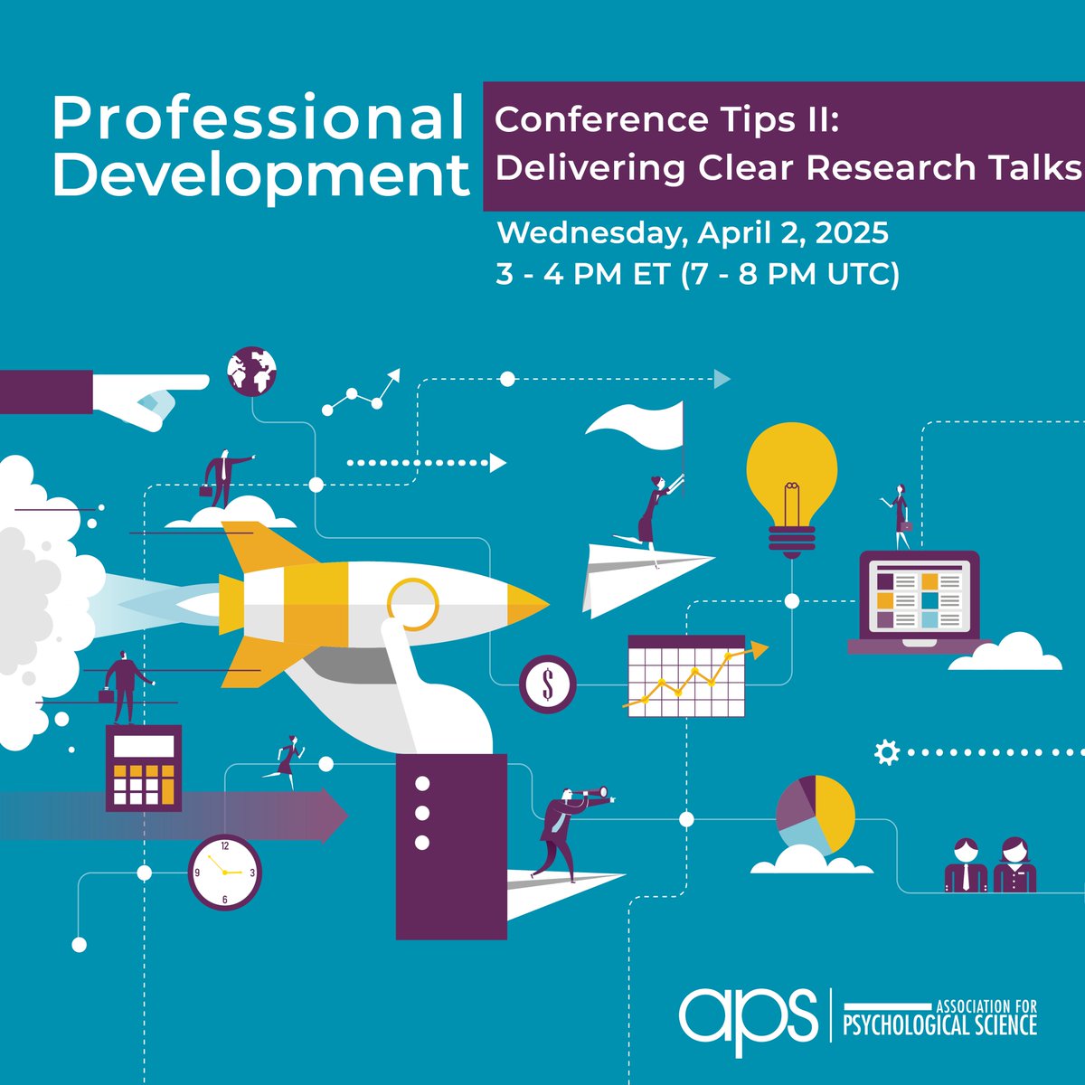 Join us on April 2 for another webinar! <a href="/FyfeEmily/">efyfe</a>, <a href="/TimoRoettger/">Timo Roettger</a>, Robert M. Sellers, &amp; Alexa Tompary will review strategies for giving clear and engaging research talks #APS25DC #Academia 

member.psychologicalscience.org/events/event-d…