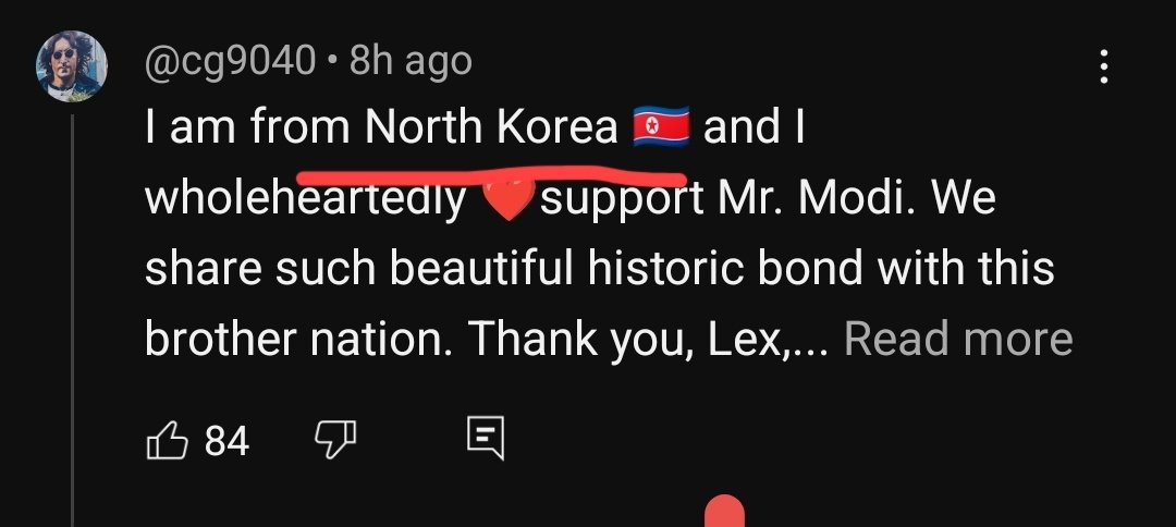 darab_farooqui's tweet image. Have you watched Modi's Lex Fridman interview? You don't have to, but please do read the comments. 

People from all across the world have commented on it, praising Modi and mentioning where they are from. 

One of them is actually from North Korea. 😜 Seriously, I'm not kidding.…